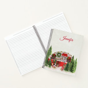 Carnet Thème extérieur du camping de Noël Trailer