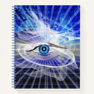 Carnet Thème mystique des yeux cosmiques