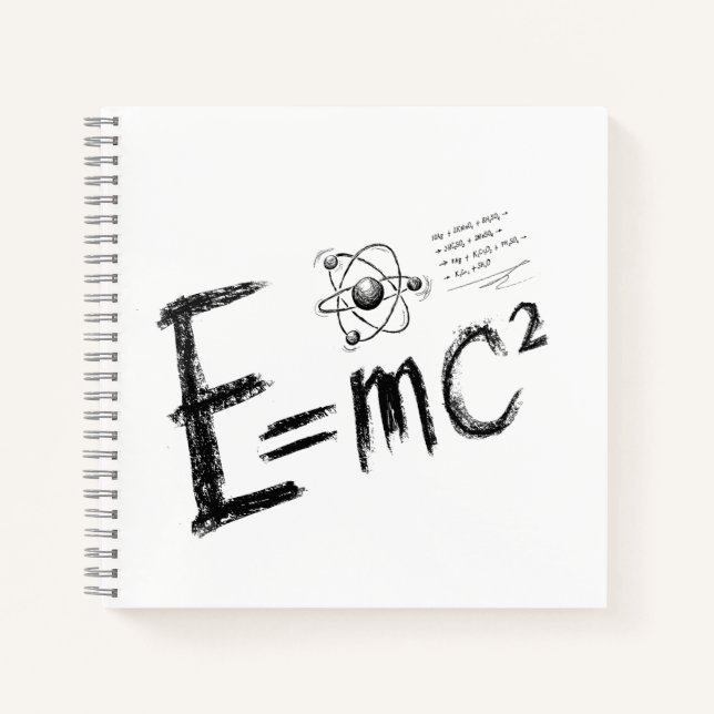 Carnet Théorie de la relativité d'Einstein. Formule (Devant)