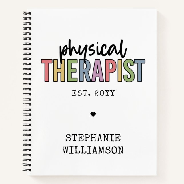 Carnet Thérapeute physique sur mesure PT Diplômes (Devant)