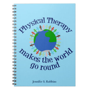 Carnet Thérapie physique Citation inspirante Monogramme P