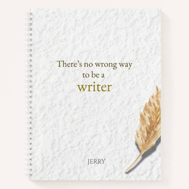 Carnet There’s No Wrong Way to Be a Writer (Devant)
