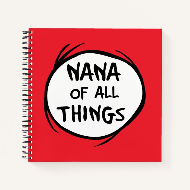 Carnet Thing One Thing Two - Nana de toutes les choses (Devant)