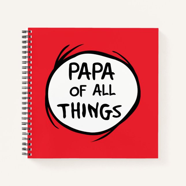 Carnet Thing One Thing Two - Papa de toutes les choses (Devant)