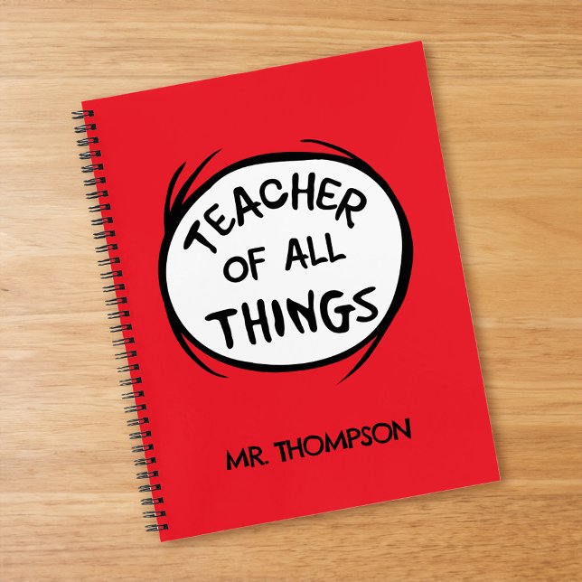 Carnet Thing One Thing Two - Professeur de toutes choses (Notebook on table)