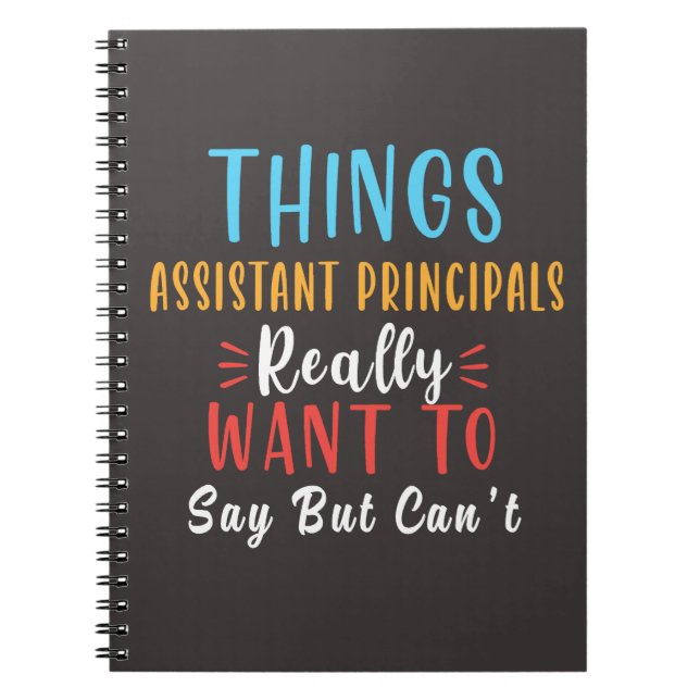 Carnet things assistant principal really want to say gift (Devant)