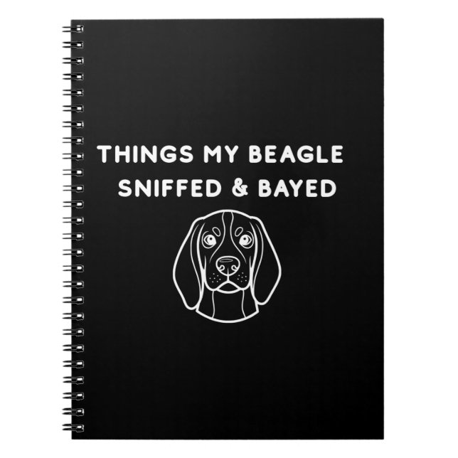 Carnet Things My Beagle Sniffed & Bayed (Devant)
