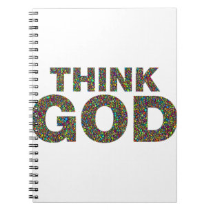 Carnet Think God Dieu Cadeau idée de cadeau