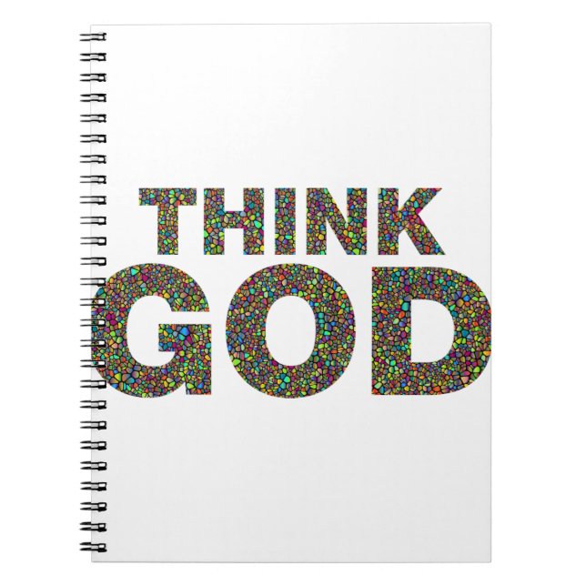 Carnet Think God Dieu Cadeau idée de cadeau (Devant)