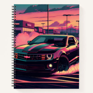 Carnet This notebook features a muscle car