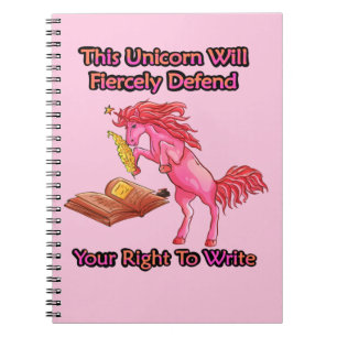 Carnet This Unicorn Will Fiercely Defend Your Right