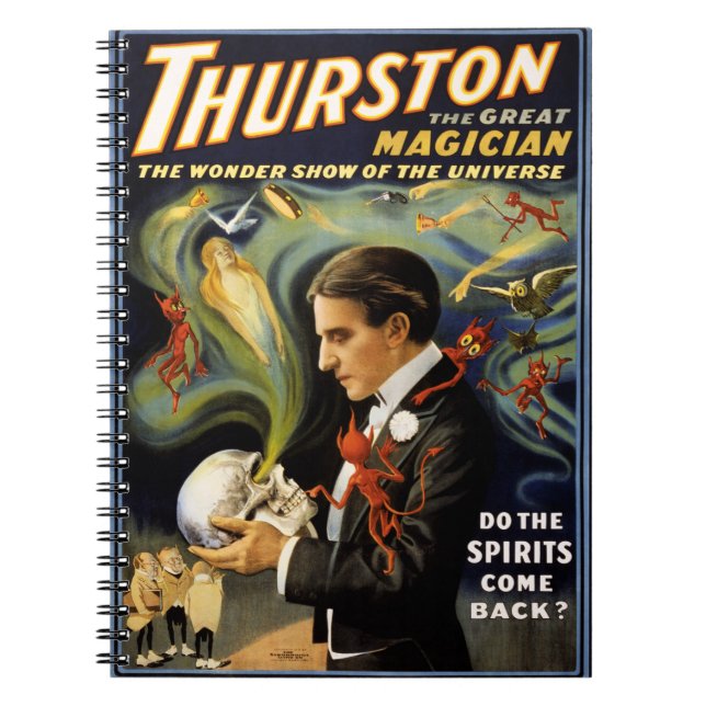 Carnet Thurston le grand magicien Poster vintage 1915 (Devant)
