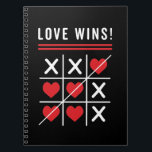Carnet Tic Tac Toe Love Wins Birthday Valentine's Day<br><div class="desc">Tic Tac Toe Love Wins. A noughts and crosses heart design for February 14th, birthday, anniversary or any other date. Love matters every day not just on Valentine's Day, especially when you're a couple. Get this awesome thinking of you romance design today for your wife, husband, boyfriend or girlfriend. You...</div>