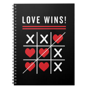 Carnet Tic Tac Toe Love Wins Birthday Valentine's Day