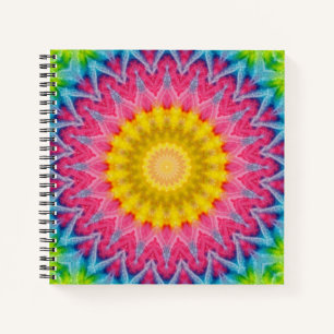 Carnet Tie Dye Mandala Kaleidoscope