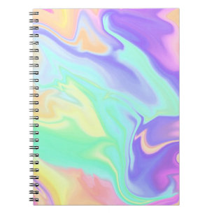 Carnet Tie Dye Swirl Marbre Retro Super