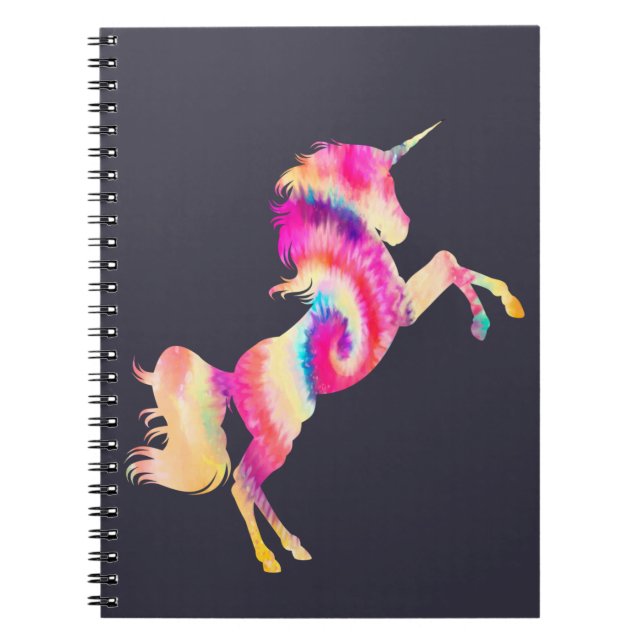 Carnet Tie Dye Unicorn (Devant)