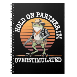 Carnet Tiens-toi partenaire je suis cow-boy grenouille su
