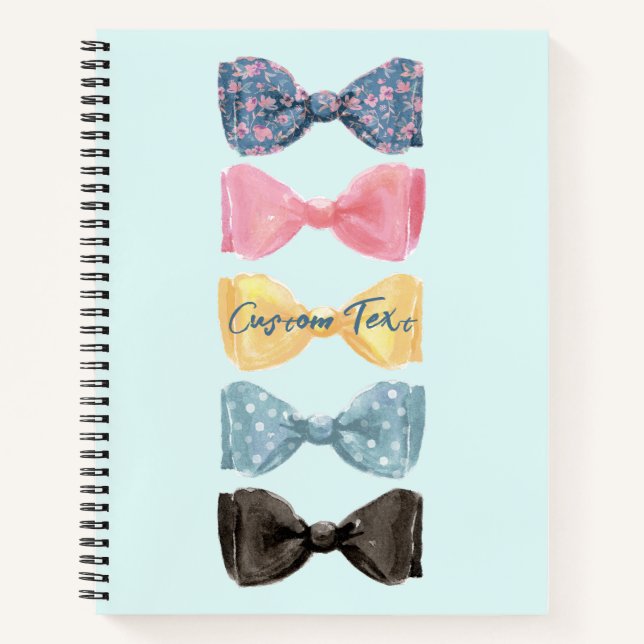 Carnet Ties papillons personnalisés (Devant)