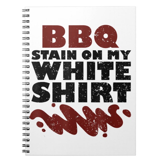 Carnet Tige barbecue sur mon blanc (Devant)