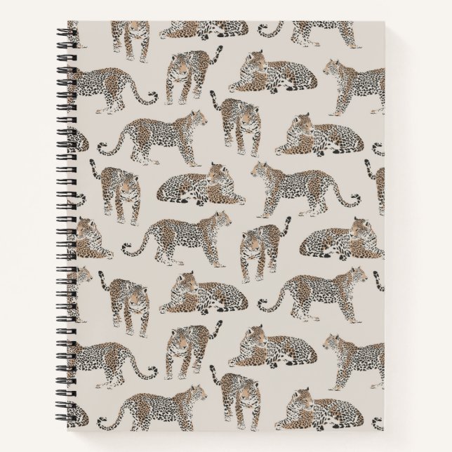 Carnet Tiger animal rose moderne (Devant)