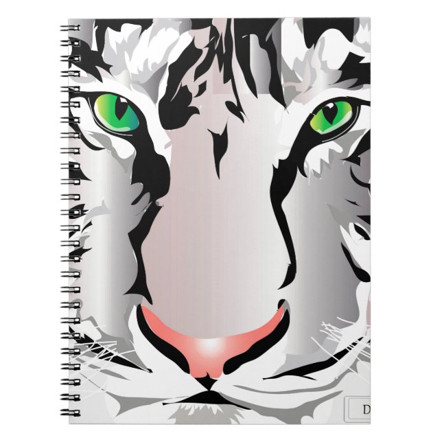 CARNET TIGER-BLANC/GRIS (Devant)