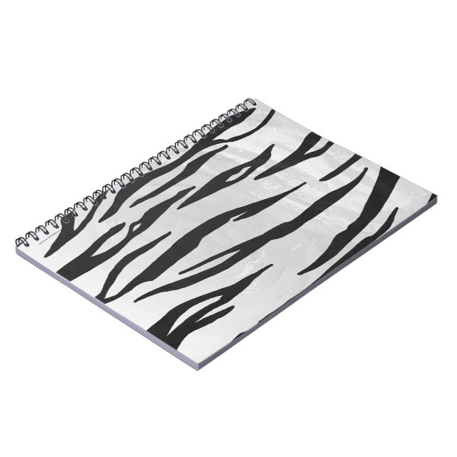 Carnet Tiger noir et blanc (Côté gauche)