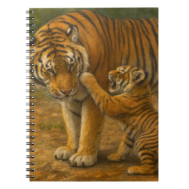 Carnet Tiger Tenderness - Parent et Cub en Forêt (Devant)