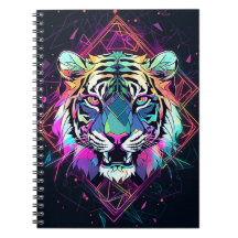 Tigre Abstrait aux couleurs vives