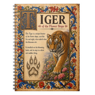 Carnet Tigre, Art de Bestiaire Médiéval