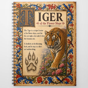 Carnet Tigre, Art de Bestiaire Médiéval
