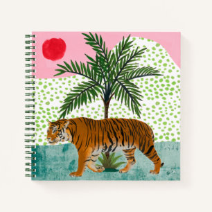 Carnet Tigre au lever du soleil