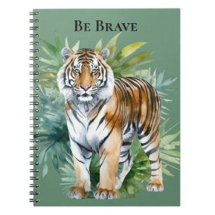 Carnet Tigre avec Feuille