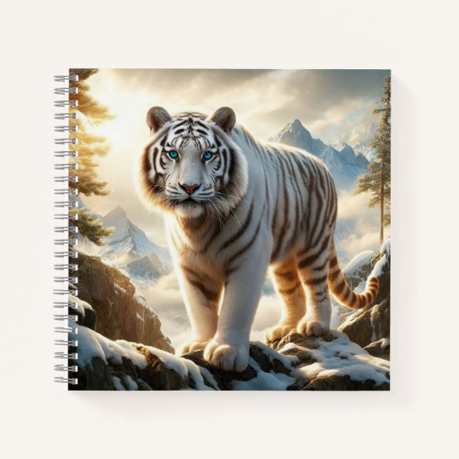 Carnet Tigre blanc (Devant)