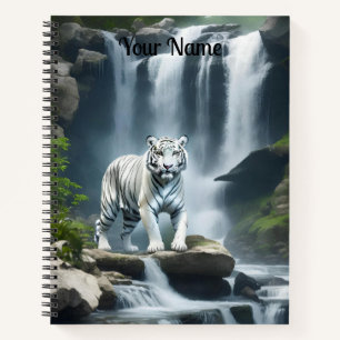 Carnet Tigre blanc du Bengale dans la nature
