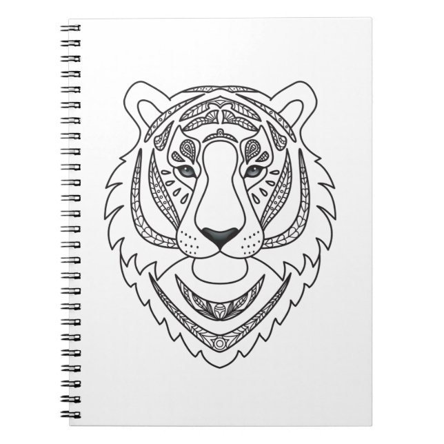 Carnet Tigre blanc inspiré (Devant)