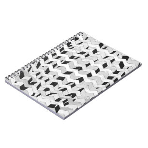 Carnet Tigre Cheveron noir et blanc