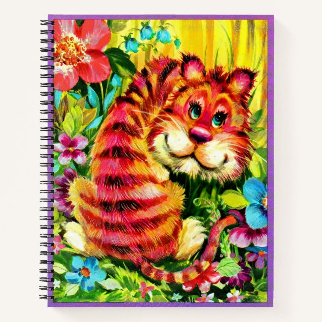 Carnet tigre coloré (Devant)