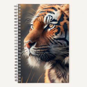 Carnet Tigre Dans La Nature Personnalisé Notebooo Spiral