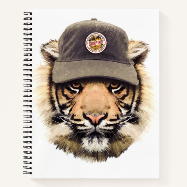 Carnet Tigre de surf (Devant)