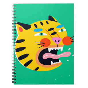 Carnet Tigre drôle Abstrait
