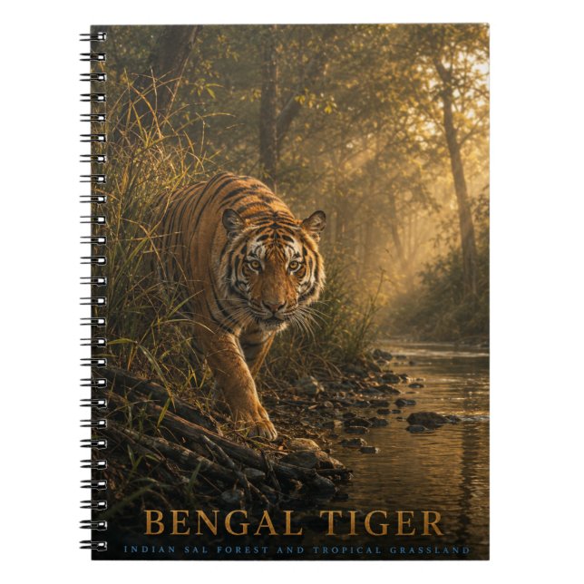 Carnet Tigre du Bengale Forêt de Sal ANIMALS (Devant)