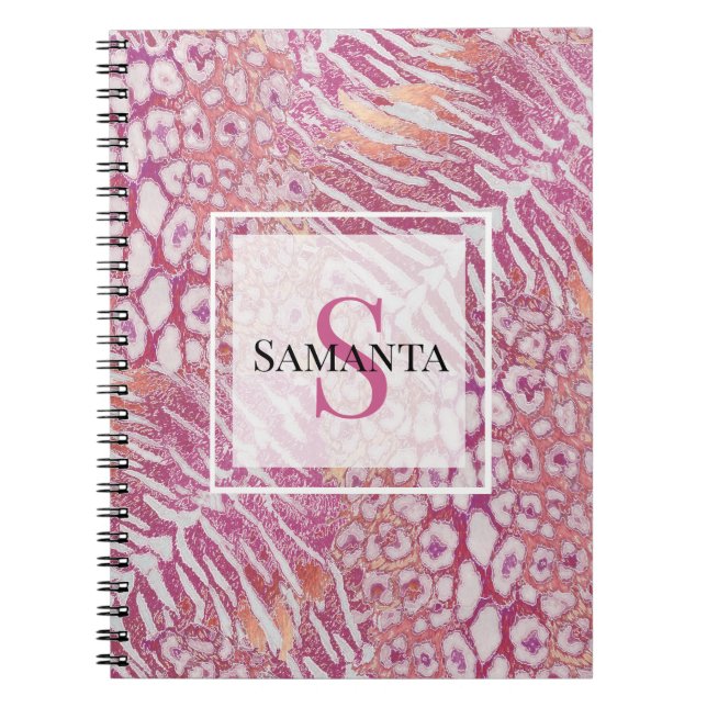 Carnet Tigre léopard tendance (Devant)