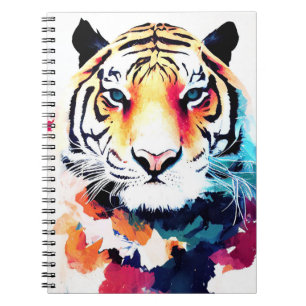 Carnet Tigre Sauvage Nature Animal Couleur Art Peinture