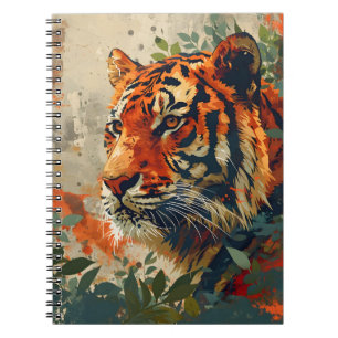 Carnet Tigre vintage : Nostalgie majestueuse