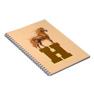 Carnet Timbre Sauvage – Art de Chevaux Majestueux en Cour