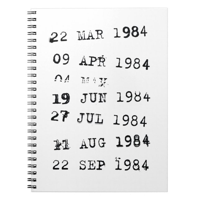 Carnet Timbres de bibliothèque Date d'échéance 1984 (Devant)