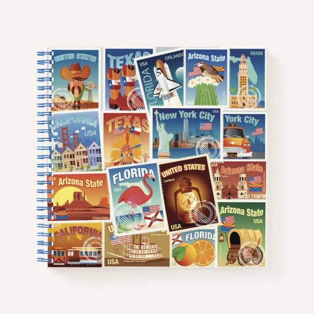 Carnet Timbres De Postage Aux États-Unis (Devant)