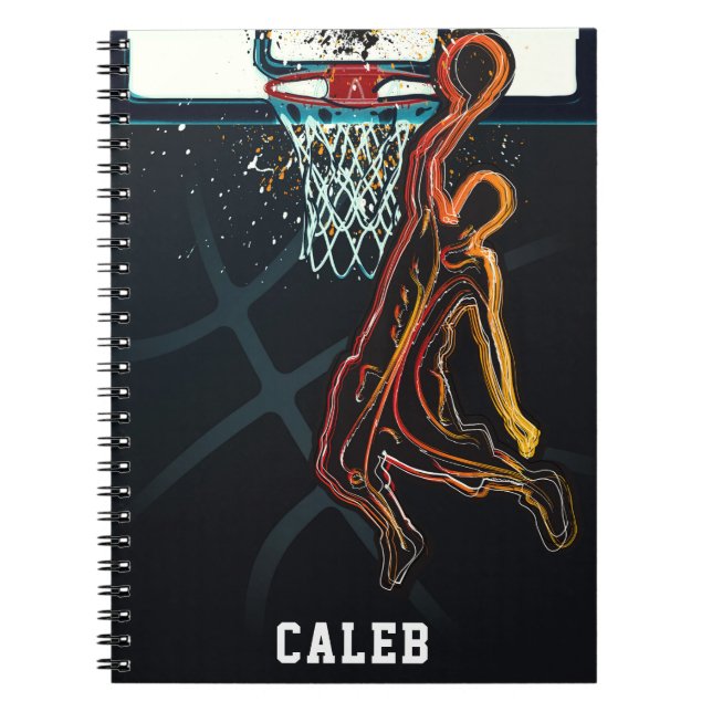 Carnet Tir Dunk Basket-ball Moderne Urbain Cool (Devant)