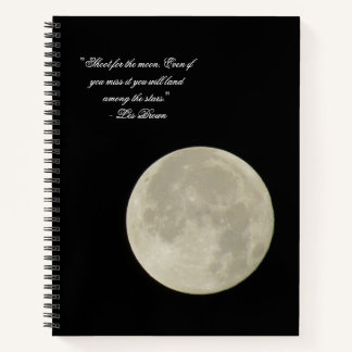 Carnet Tir pour la lune pleine lune photo poche moleskin